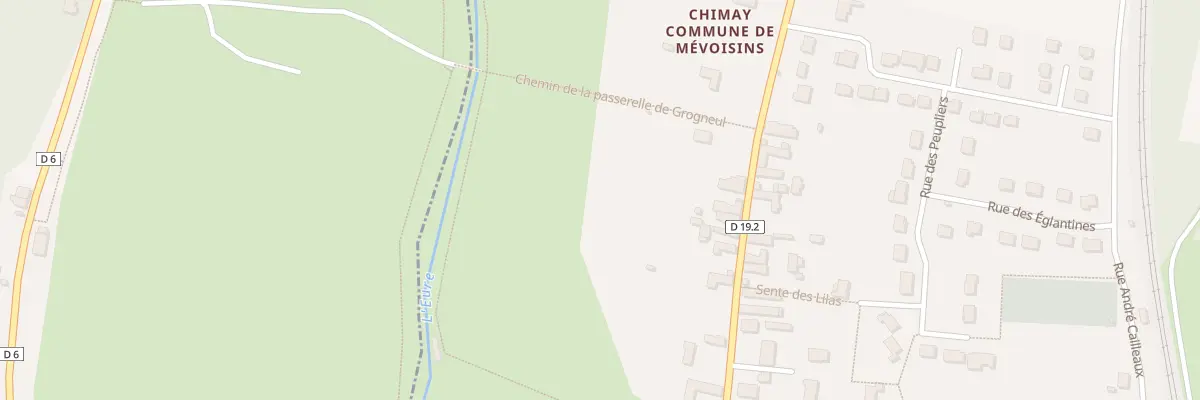 Plan du 21 Rue de Chimay à Mévoisins