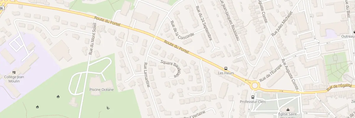 Plan du 8 Sq Baudelaire à Outreau