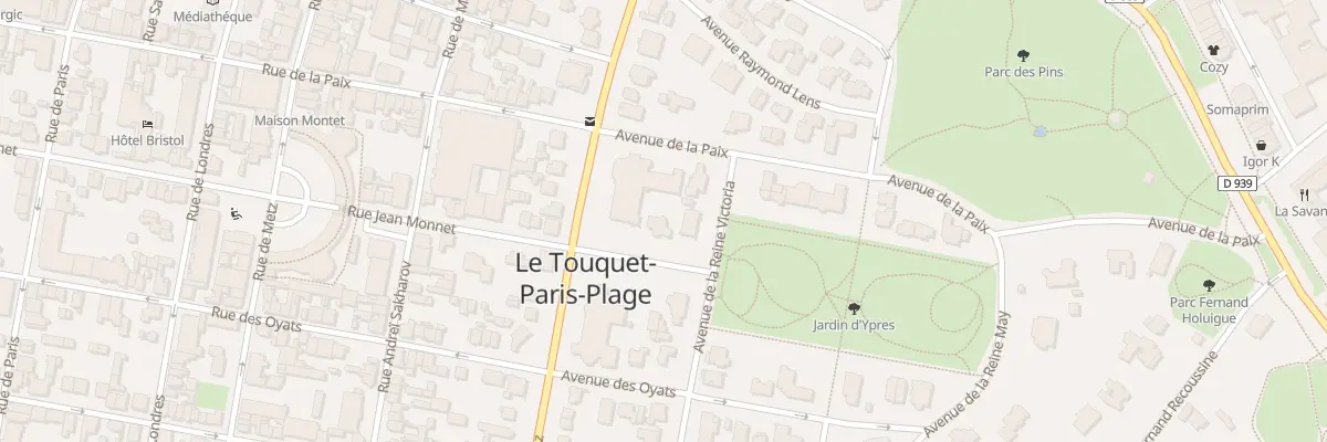 Plan du 51 Av Edouard 7 au Touquet-Paris-Plage