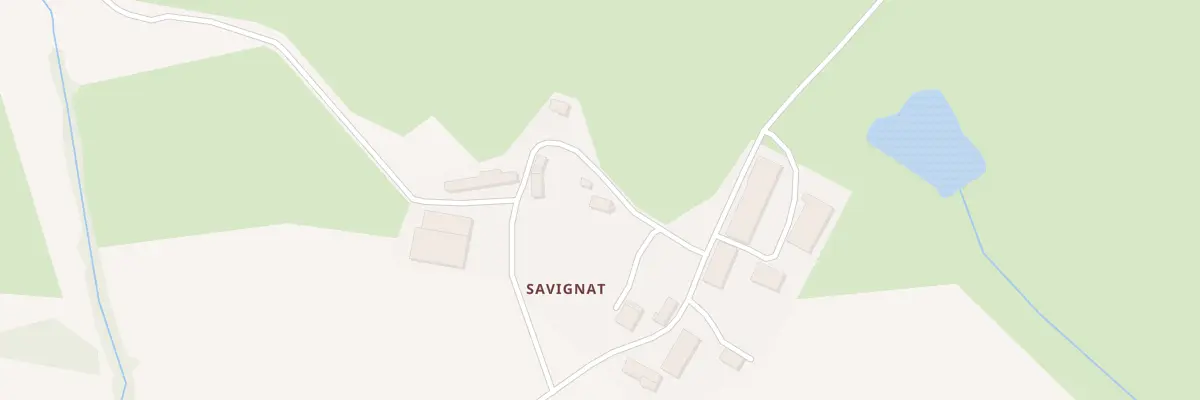 Plan du 1 Savignat à Lizières