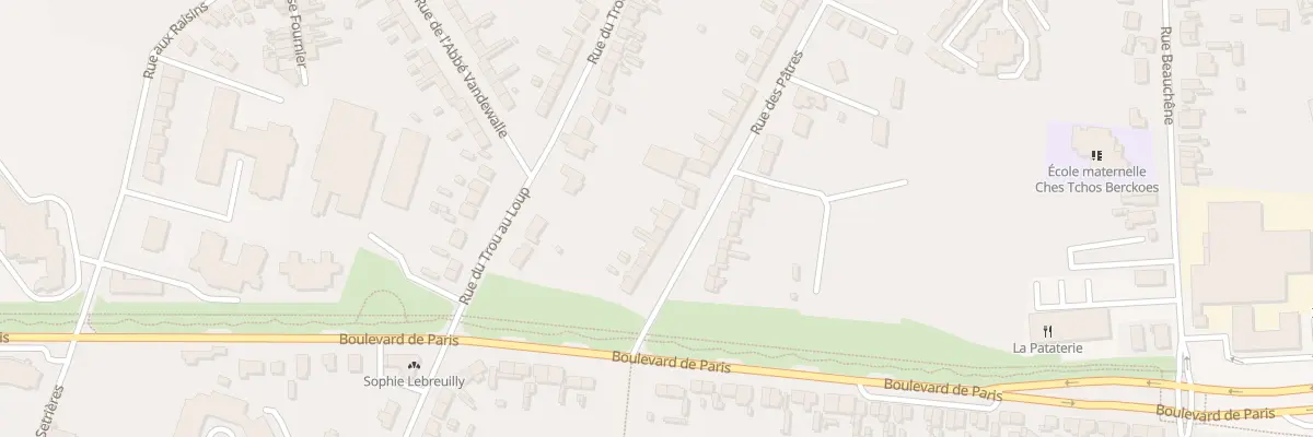 Plan du 76 Rue des Patres à Berck