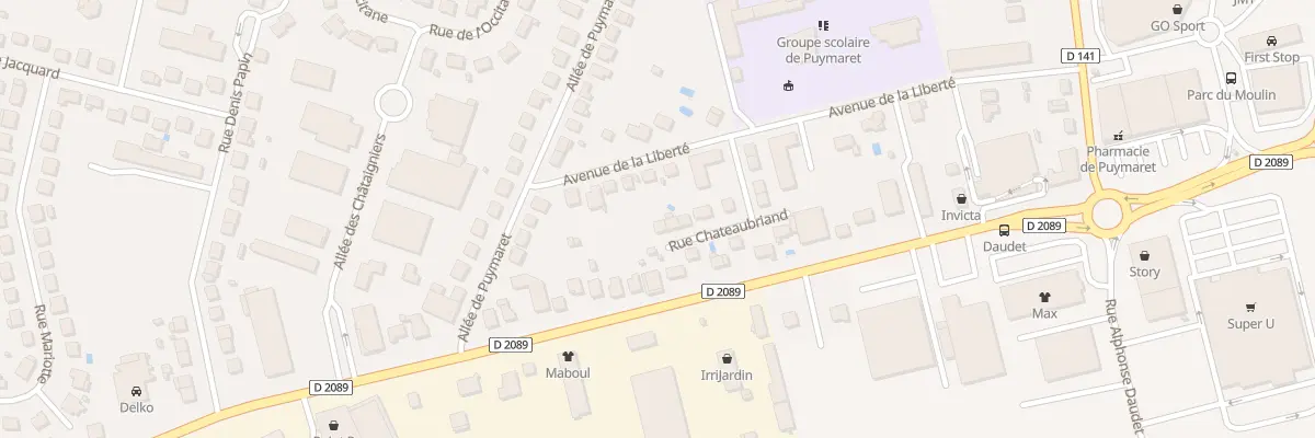 Plan du 8 Rue Chateaubriand à Malemort