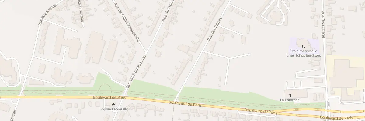 Plan du 74 Rue des Patres à Berck