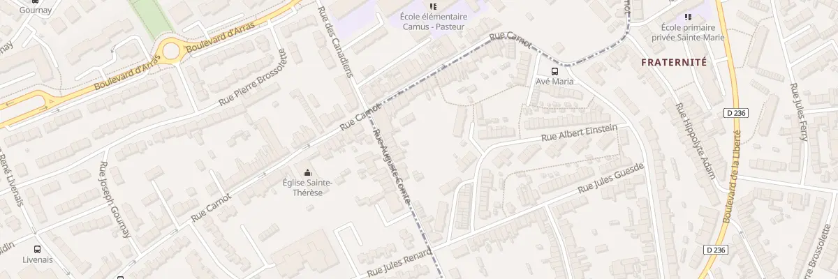 Plan du 9 Rue Auguste Comte à Outreau