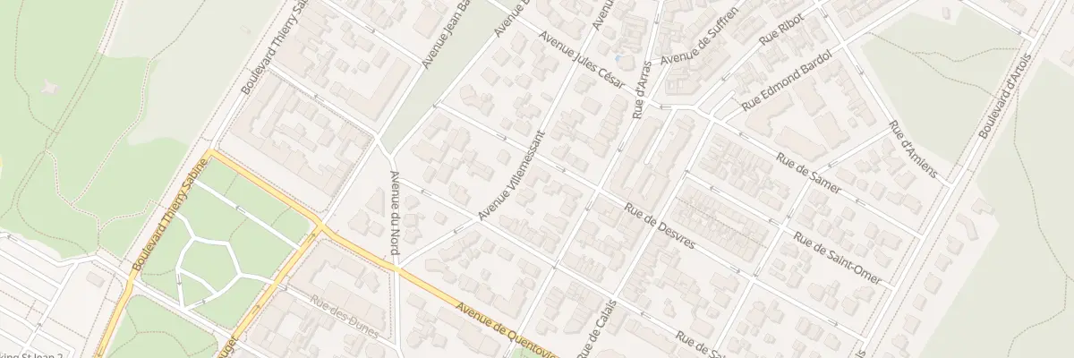 Plan du 8B Rue de Desvres au Touquet-Paris-Plage