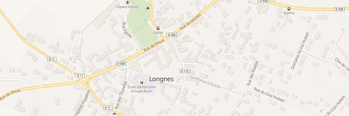 Plan du 7 Rue de la Libération à Longnes