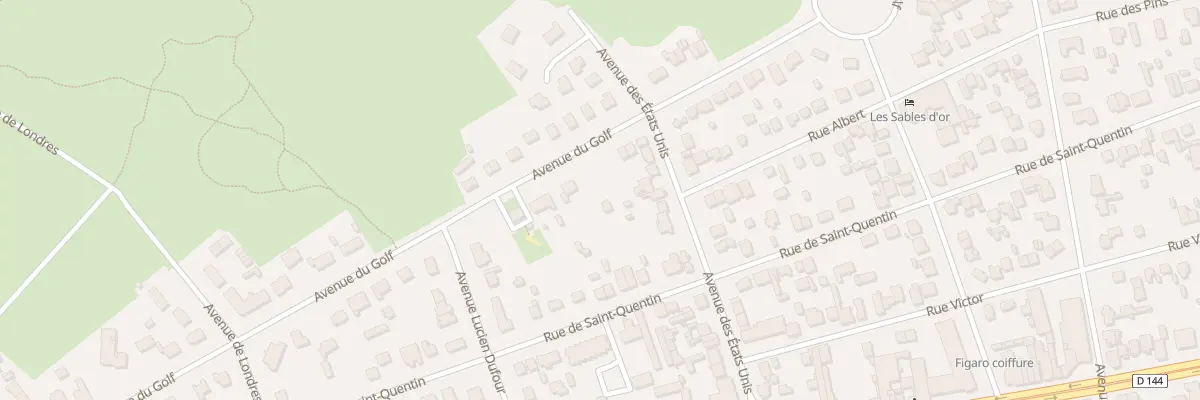 Plan du 521 Av du Golf à Cucq