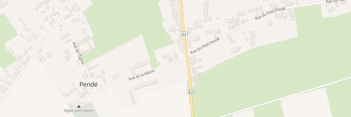 Plan du 2 Rue de la Mairie à Pendé