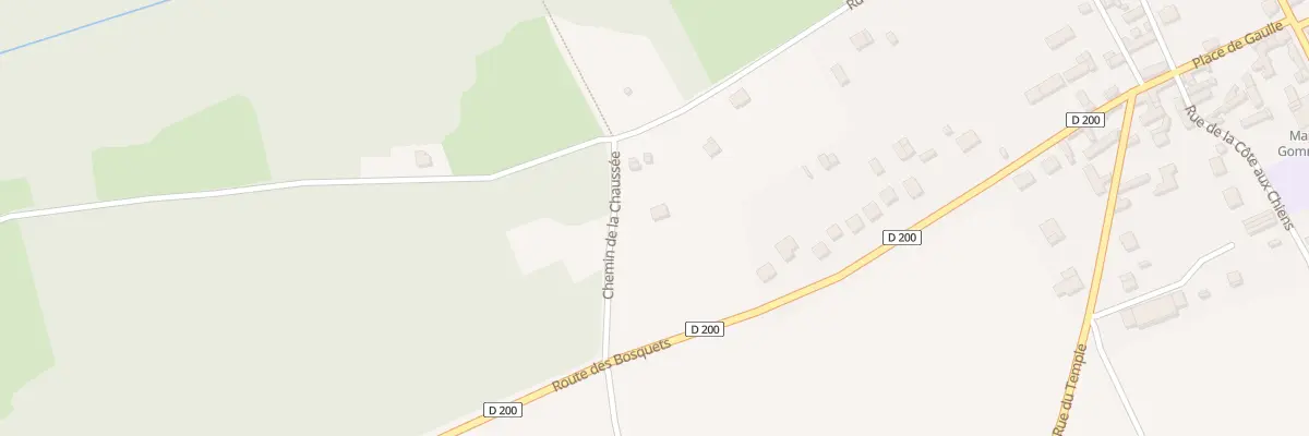 Plan du 6 Che de la Chaussée à Gommecourt