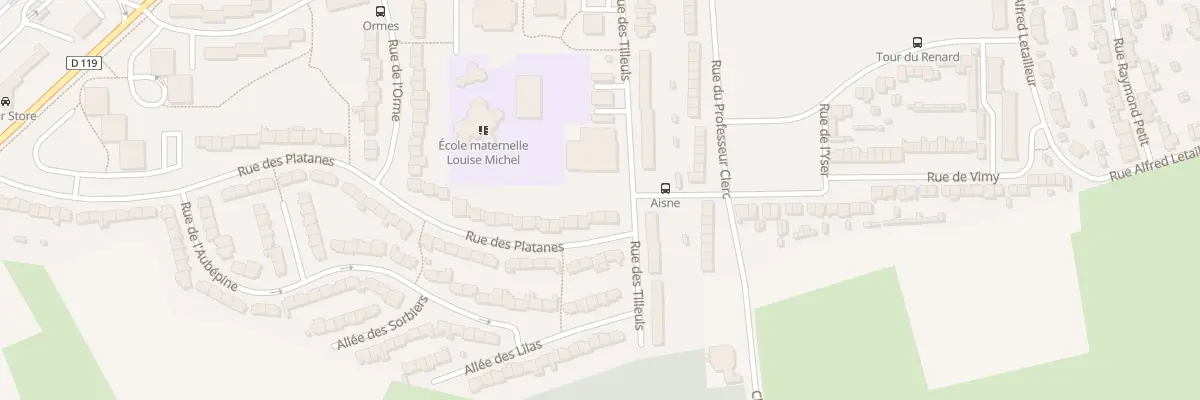 Plan du 100 Rue des Platanes à Outreau
