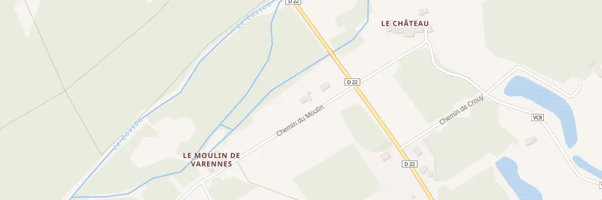 Plan du 33 Rte de Muides à Thoury