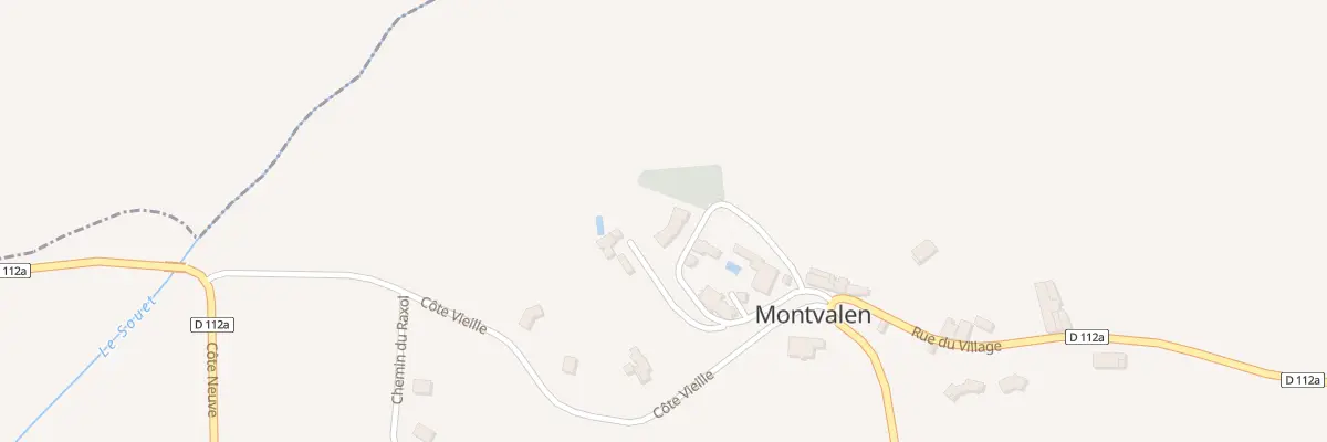 Plan du 160 Che de l’Eglise à Montvalen