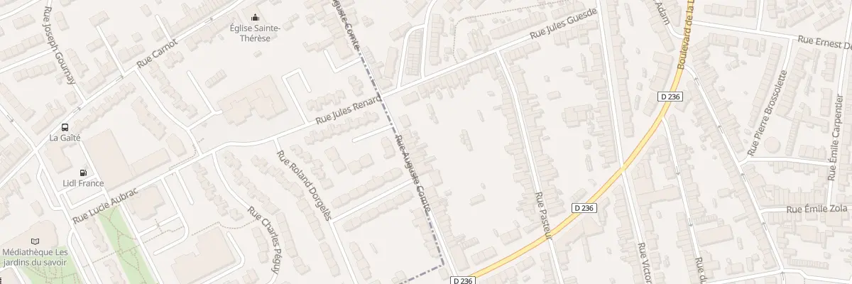 Plan du 45 Rue Auguste Comte à Outreau