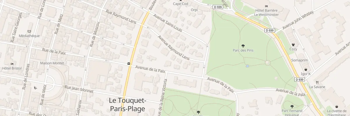 Plan du 118 Av Lens au Touquet-Paris-Plage
