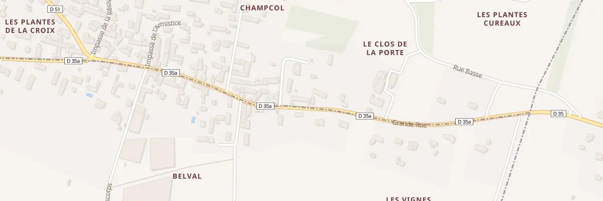 Plan du 49 Grande Rue de Champcol à Selles-sur-Cher