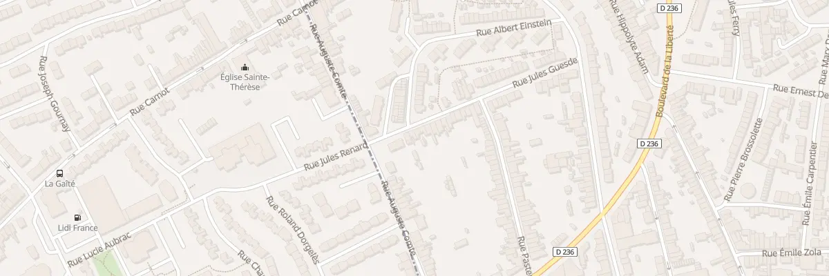 Plan du 61 Rue Jules Guesde à Outreau