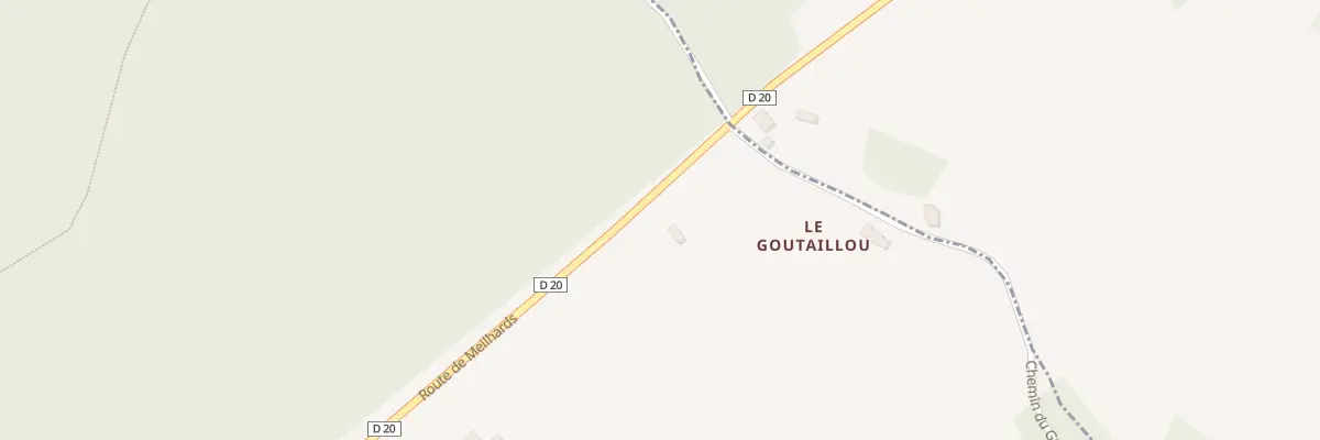 Plan du 5002 Le Goutaillou à Lamongerie