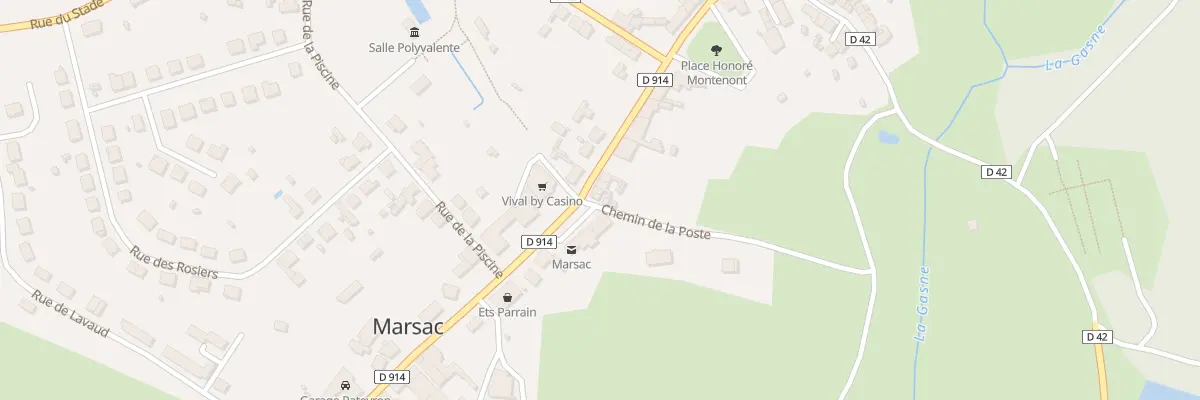 Plan du 52 Av du Limousin à Marsac