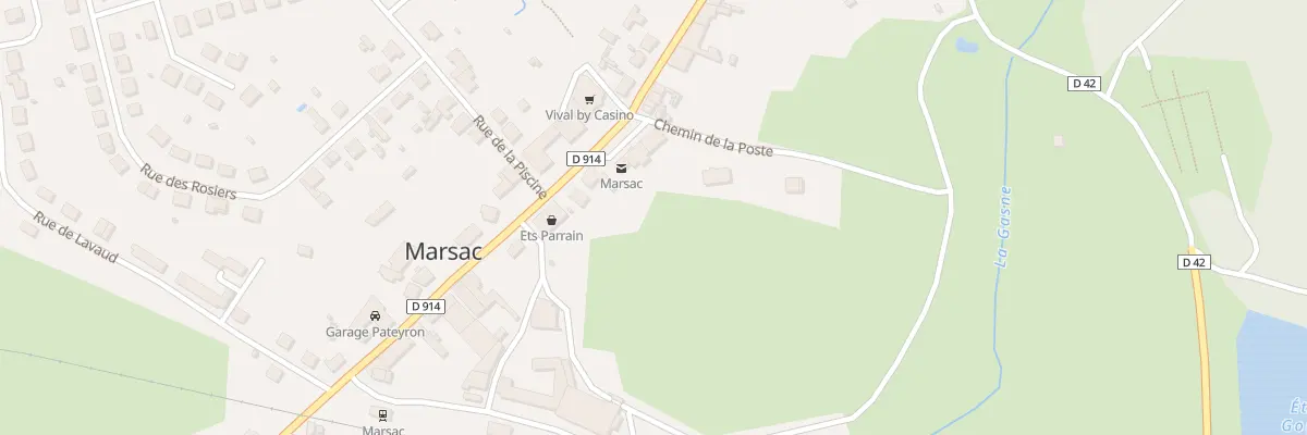 Plan du 48 Av du Limousin à Marsac