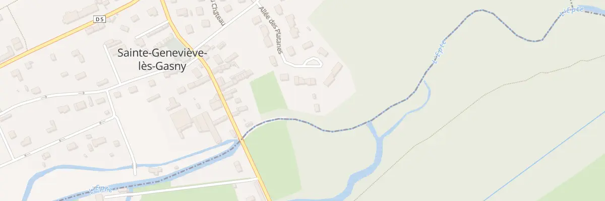 Plan du 9 All des Platanes à Sainte-Geneviève-lès-Gasny