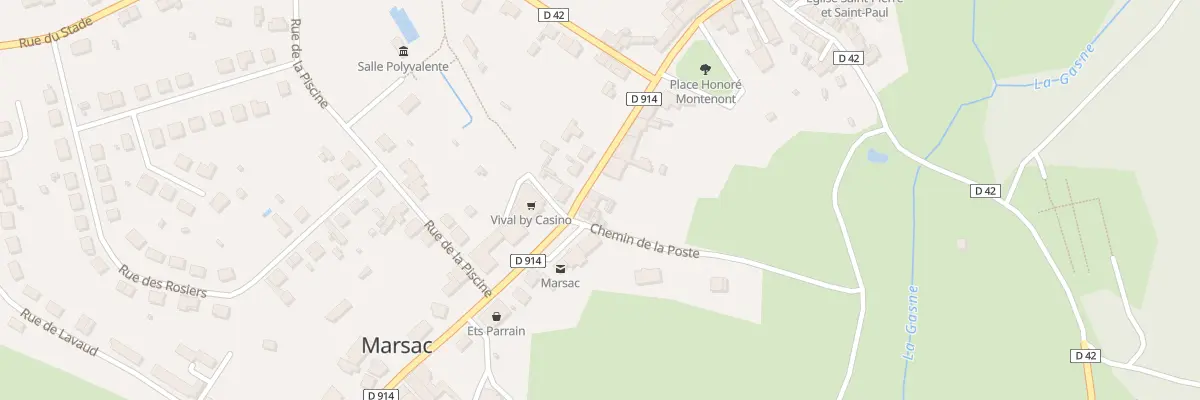 Plan du 56 Av du Limousin à Marsac