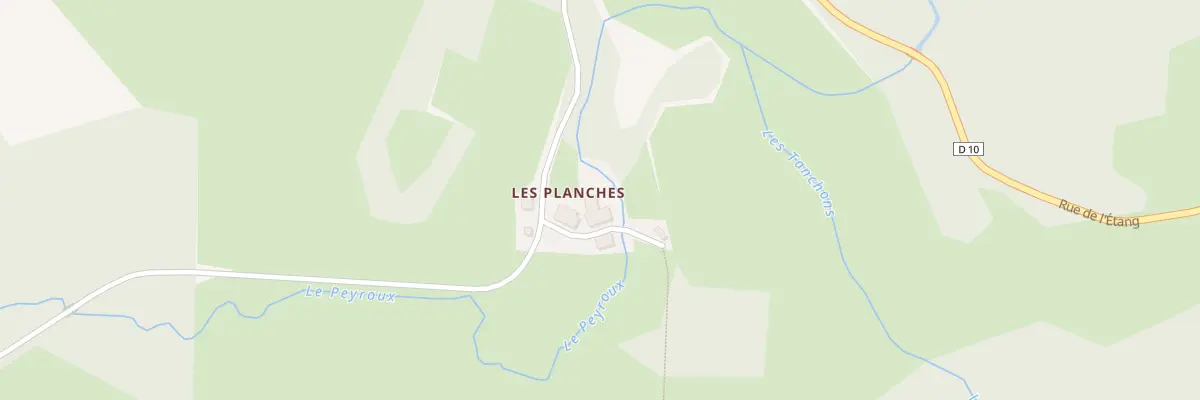 Plan du 5159 Les Planches à Chamborand