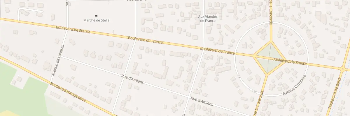 Plan du 2323 Bd de France à Cucq