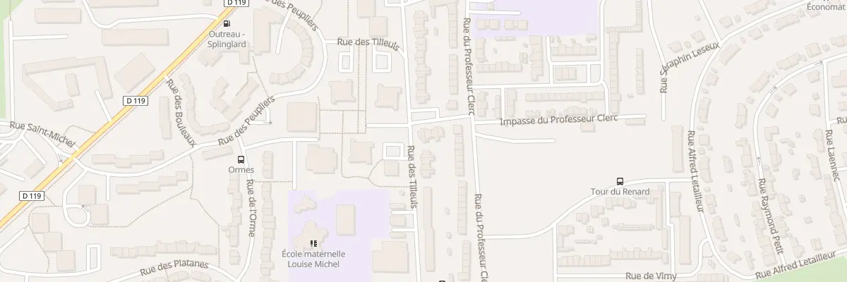 Plan du 1 Rue des Prunus à Outreau