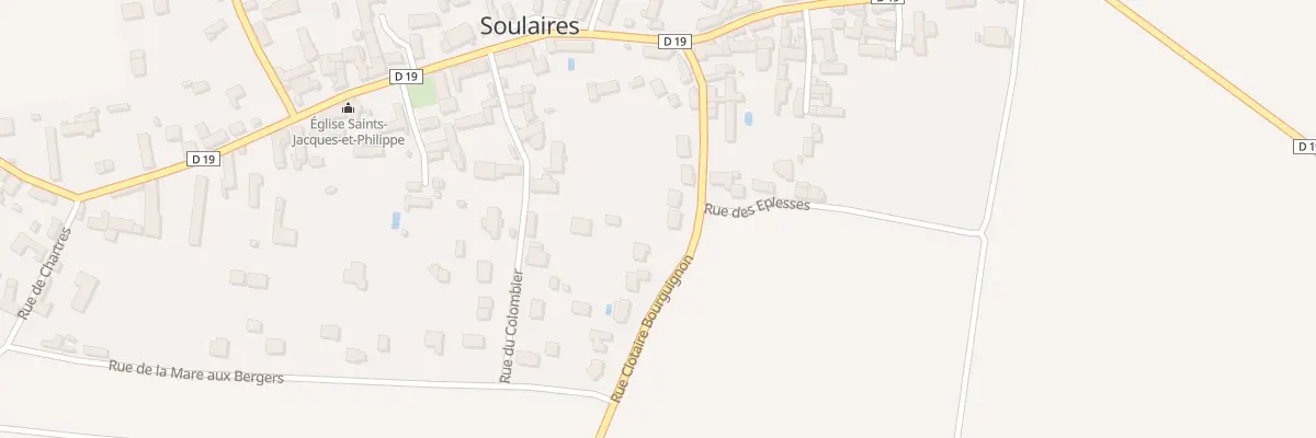 Plan de la Rue Clotaire Bourguignon à Soulaires