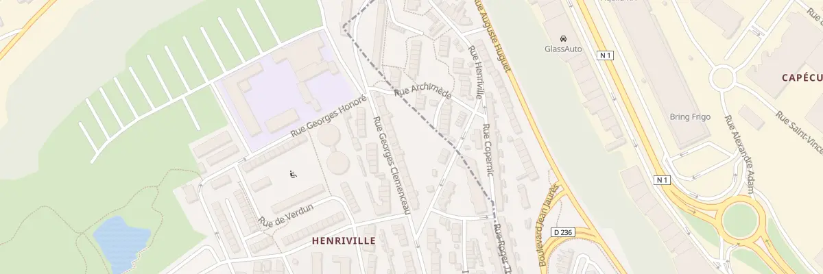 Plan du 74 Rue Georges Clémenceau au Portel