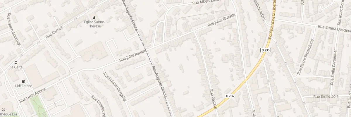 Plan du 57 Rue Jules Guesde à Outreau