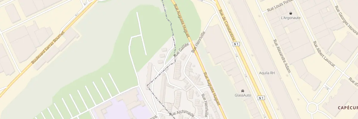 Plan du 6 Rue Henriville à Boulogne-sur-Mer