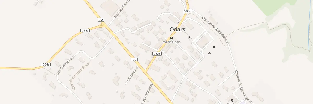 Plan du 1 Imp Ysalguier à Odars