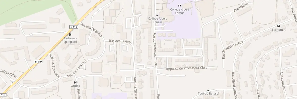 Plan du 40 Rue du Professeur Clerc à Outreau