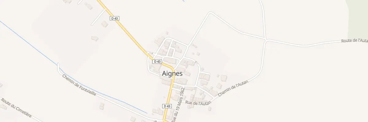 Plan du 3 Rue des Jardins à Aignes