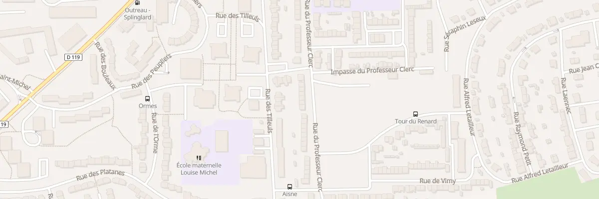 Plan du 56 Rue du Professeur Clerc à Outreau