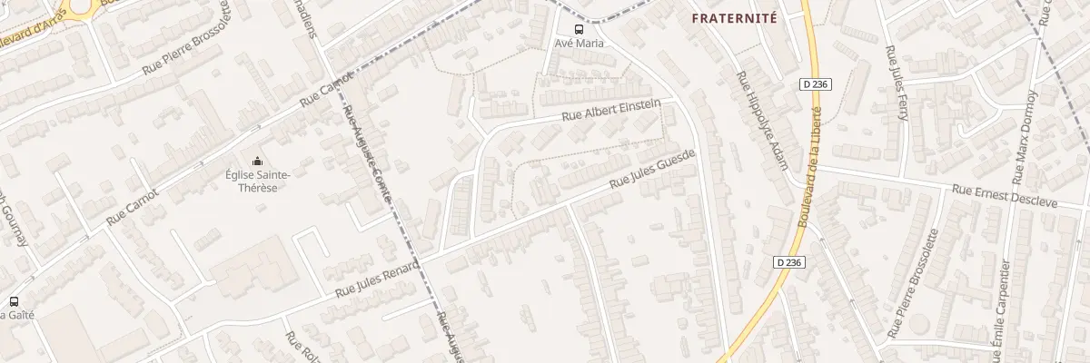 Plan du 40 Rue Jules Guesde à Outreau