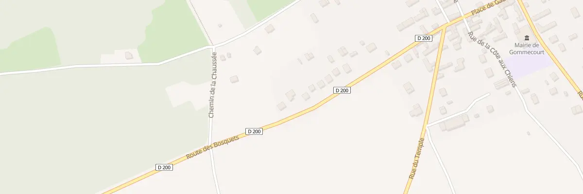 Plan du 22 Rte des Bosquets à Gommecourt