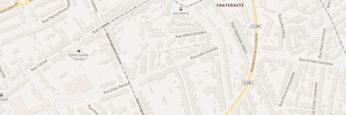 Plan du 38 Rue Jules Guesde à Outreau