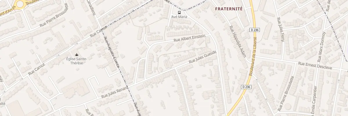 Plan du 34 Rue Jules Guesde à Outreau
