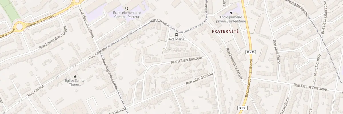 Plan du 30 Rue Albert Einstein à Outreau