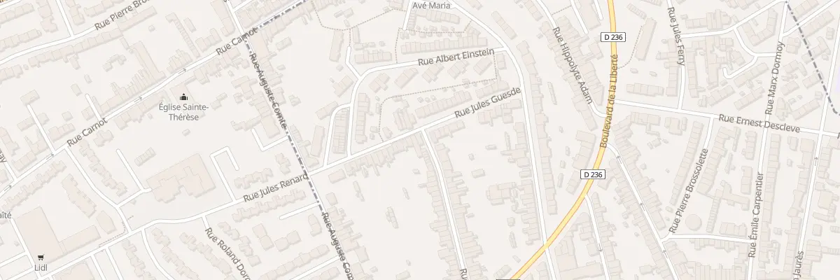 Plan du 35 Rue Jules Guesde à Outreau