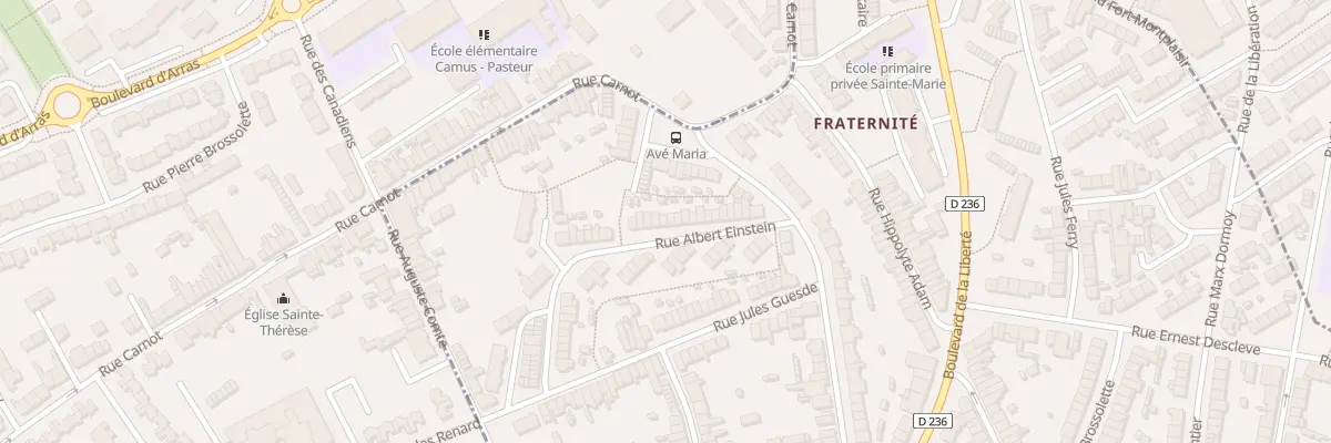 Plan du 28 Rue Albert Einstein à Outreau