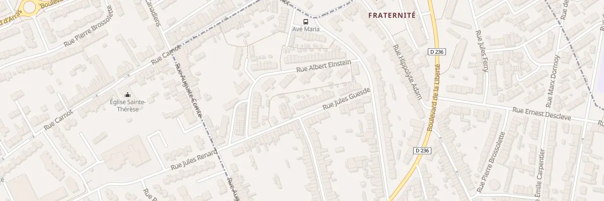 Plan du 32 Rue Jules Guesde à Outreau
