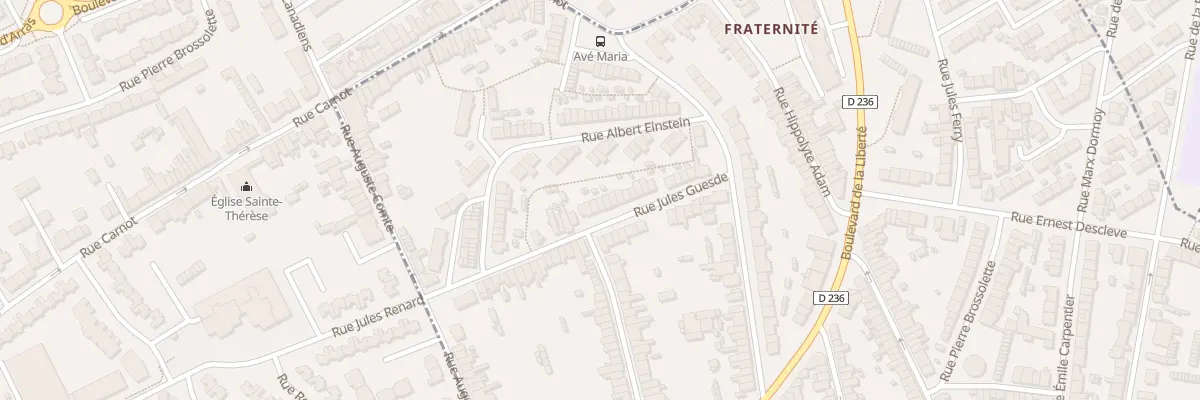 Plan du 30 Rue Jules Guesde à Outreau