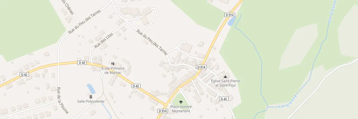 Plan du 6 Rue du Peu des Terres à Marsac
