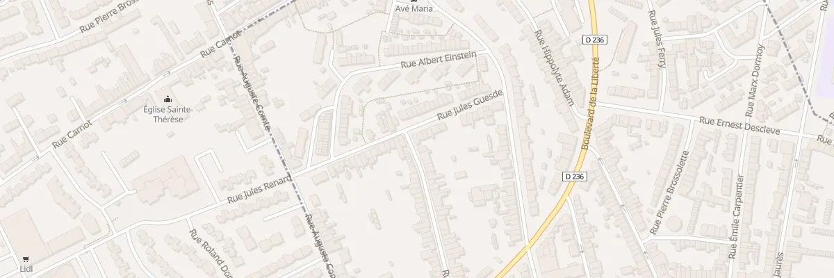 Plan du 33 Rue Jules Guesde à Outreau