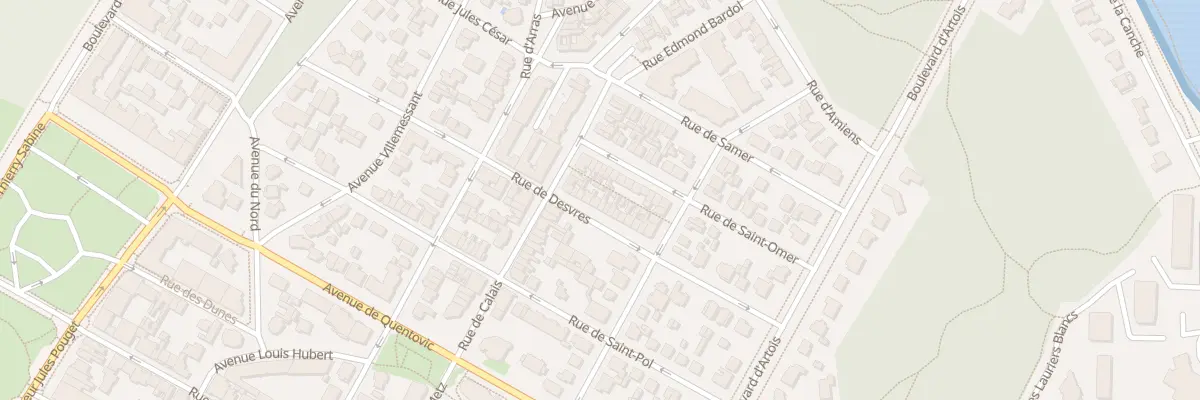 Plan du 25 Rue de Desvres au Touquet-Paris-Plage