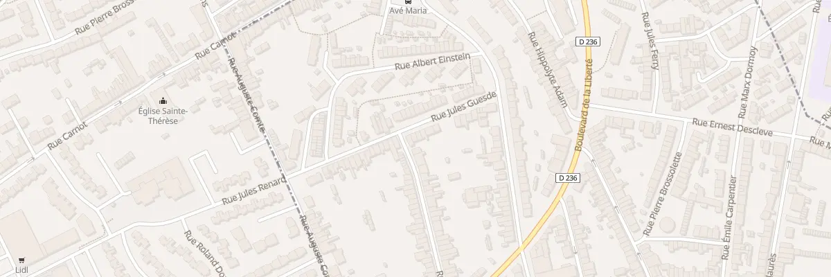Plan du 31 Rue Jules Guesde à Outreau