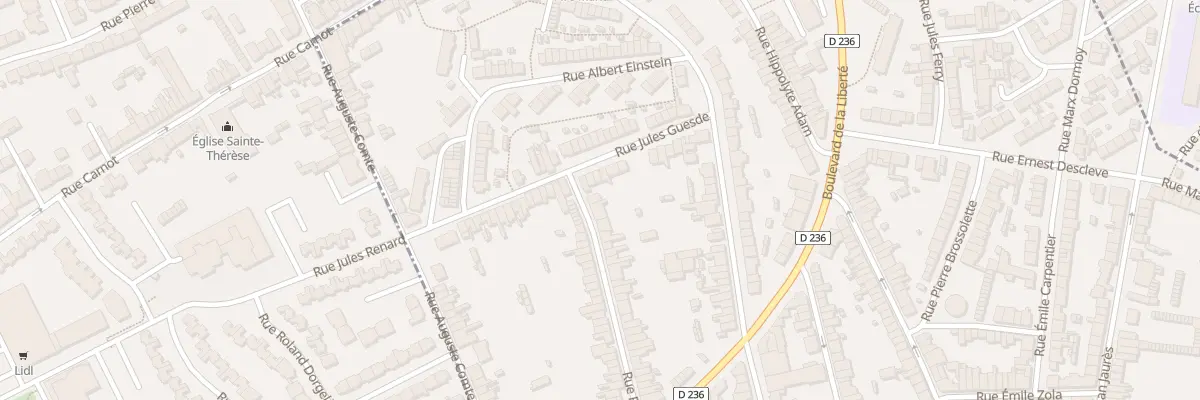 Plan du 156 Rue Pasteur à Outreau